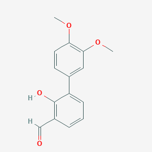 molecular formula C15H14O4 B6378469 6-(3,4-Dimethoxyphenyl)-2-formylphenol CAS No. 1258632-64-2