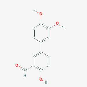 molecular formula C15H14O4 B6378480 4-(3,4-Dimethoxyphenyl)-2-formylphenol CAS No. 1111128-77-8
