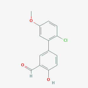 4-(2-Chloro-5-methoxyphenyl)-2-formylphenol, 95%