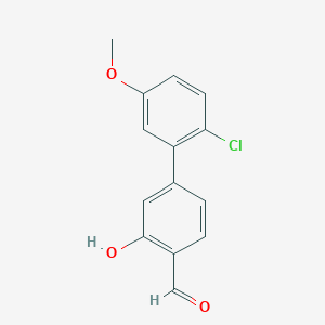molecular formula C14H11ClO3 B6378559 MFCD18314802 CAS No. 1261995-41-8