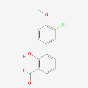 molecular formula C14H11ClO3 B6378574 MFCD18314805 CAS No. 1261986-67-7
