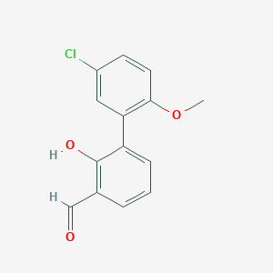 molecular formula C14H11ClO3 B6378601 MFCD18314809 CAS No. 1261895-29-7