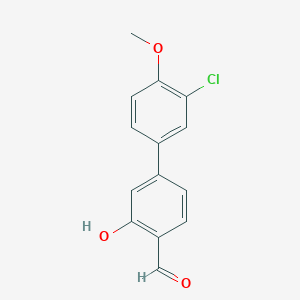 molecular formula C14H11ClO3 B6378604 MFCD18314804 CAS No. 1261919-26-9