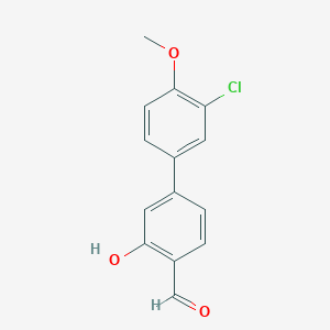 5-(3-Chloro-4-methoxyphenyl)-2-formylphenol, 95%