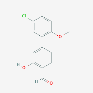 molecular formula C14H11ClO3 B6378623 MFCD18314808 CAS No. 1261930-39-5