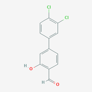 molecular formula C13H8Cl2O2 B6378652 MFCD18314822 CAS No. 1261895-32-2