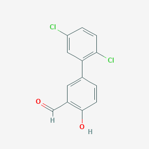 B6378665 4-(2,5-Dichlorophenyl)-2-formylphenol, 95% CAS No. 1111128-86-9