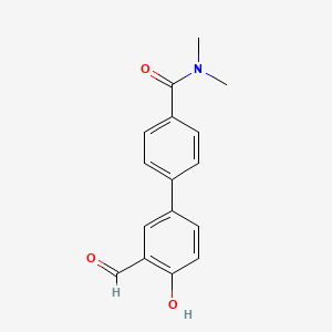 B6378708 4-[4-(N,N-Dimethylaminocarbonyl)phenyl]-2-formylphenol, 95% CAS No. 1093118-91-2