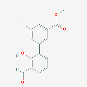 molecular formula C15H11FO4 B6378784 MFCD18314843 CAS No. 1261907-50-9