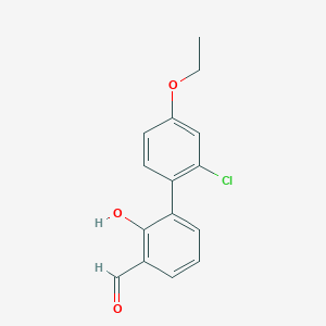 molecular formula C15H13ClO3 B6378845 MFCD18314854 CAS No. 1261895-35-5