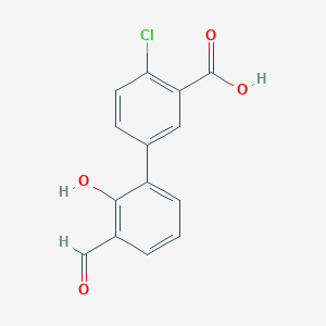 molecular formula C14H9ClO4 B6378877 MFCD18314857 CAS No. 1261945-06-5