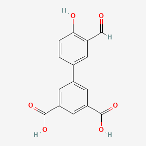 molecular formula C15H10O6 B6378968 4-(3,5-Dicarboxyphenyl)-2-formylphenol CAS No. 1261895-44-6