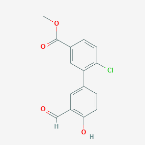 molecular formula C15H11ClO4 B6378969 MFCD18314878 CAS No. 1261898-71-8