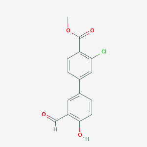 molecular formula C15H11ClO4 B6378974 MFCD18314881 CAS No. 1261945-16-7