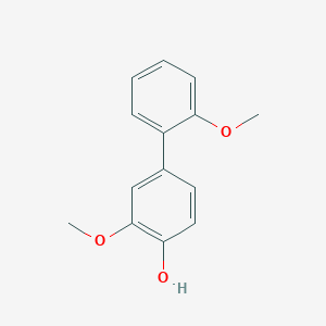 molecular formula C14H14O3 B6379482 2-Methoxy-4-(2-methoxyphenyl)phenol CAS No. 1261946-73-9