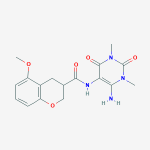 2H-1-Benzopyran-3-carboxamide,  N-(6-amino-1,2,3,4-tetrahydro-1,3-dimethyl-2,4-dioxo-5-pyrimidinyl)-