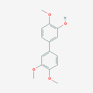 molecular formula C15H16O4 B6380078 5-(3,4-Dimethoxyphenyl)-2-methoxyphenol CAS No. 1261898-78-5