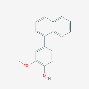 molecular formula C17H14O2 B6380097 2-Methoxy-4-(naphthalen-1-yl)phenol CAS No. 899827-12-4