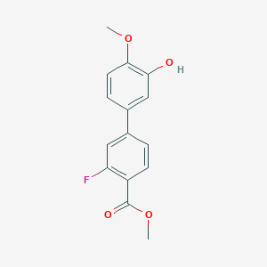 molecular formula C15H13FO4 B6380265 MFCD18315300 CAS No. 1261949-43-2