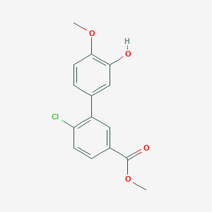 molecular formula C15H13ClO4 B6380400 MFCD18315348 CAS No. 1262002-17-4