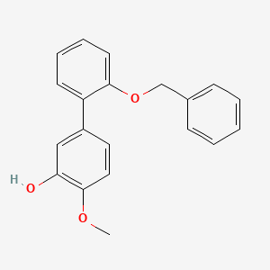 molecular formula C20H18O3 B6380448 5-(2-Benzyloxyphenyl)-2-methoxyphenol CAS No. 1261923-67-4