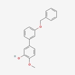 molecular formula C20H18O3 B6380462 5-(3-Benzyloxyphenyl)-2-methoxyphenol CAS No. 1261891-72-8