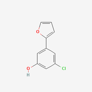 molecular formula C10H7ClO2 B6380616 3-Chloro-5-(furan-2-YL)phenol CAS No. 1261979-65-0