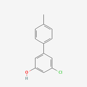 molecular formula C13H11ClO B6380646 3-Chloro-5-(4-methylphenyl)phenol CAS No. 1261891-77-3