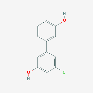 molecular formula C12H9ClO2 B6380652 3-Chloro-5-(3-hydroxyphenyl)phenol CAS No. 1261955-23-0