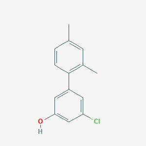 molecular formula C14H13ClO B6380764 3-Chloro-5-(2,4-dimethylphenyl)phenol CAS No. 1261899-14-2