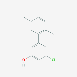 molecular formula C14H13ClO B6380780 3-Chloro-5-(2,5-dimethylphenyl)phenol CAS No. 1261897-16-8