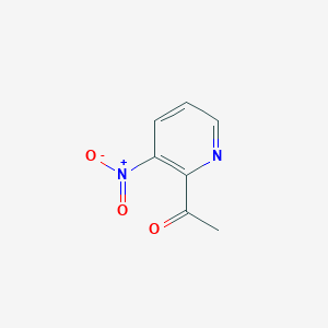 molecular formula C7H6N2O3 B063808 1-(3-Nitropyridin-2-YL)ethanone CAS No. 194278-44-9