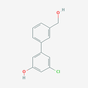molecular formula C13H11ClO2 B6380809 MFCD18315479 CAS No. 1261902-02-6