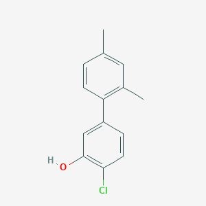 molecular formula C14H13ClO B6380830 2-Chloro-5-(2,4-dimethylphenyl)phenol CAS No. 1261919-41-8