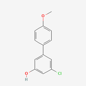 molecular formula C13H11ClO2 B6380853 3-Chloro-5-(4-methoxyphenyl)phenol CAS No. 1261979-79-6