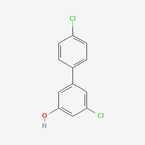molecular formula C12H8Cl2O B6381062 3-Chloro-5-(4-chlorophenyl)phenol CAS No. 666747-42-8