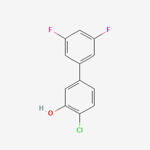 molecular formula C12H7ClF2O B6381072 2-Chloro-5-(3,5-difluorophenyl)phenol CAS No. 1261956-36-8