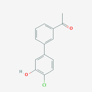 molecular formula C14H11ClO2 B6381105 5-(3-Acetylphenyl)-2-chlorophenol CAS No. 1261942-29-3