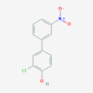 molecular formula C12H8ClNO3 B6381210 2-Chloro-4-(3-nitrophenyl)phenol CAS No. 1261955-63-8