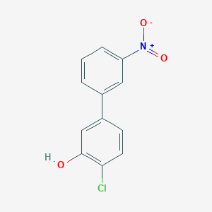 molecular formula C12H8ClNO3 B6381240 2-Chloro-5-(3-nitrophenyl)phenol CAS No. 1261971-99-6