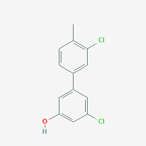 molecular formula C13H10Cl2O B6381357 3-Chloro-5-(3-chloro-4-methylphenyl)phenol CAS No. 1261943-04-7