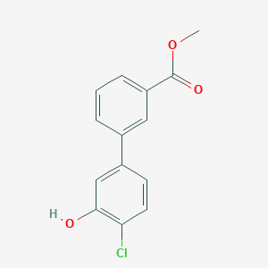 molecular formula C14H11ClO3 B6381538 MFCD18315656 CAS No. 1262001-05-7