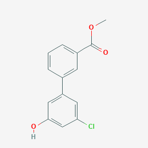 molecular formula C14H11ClO3 B6381540 MFCD18315657 CAS No. 1262001-10-4