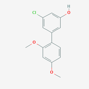 molecular formula C14H13ClO3 B6381579 3-Chloro-5-(2,4-dimethoxyphenyl)phenol CAS No. 1261888-40-7
