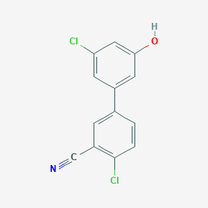 molecular formula C13H7Cl2NO B6381587 MFCD18315666 CAS No. 1261902-47-9