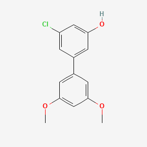 molecular formula C14H13ClO3 B6381613 3-Chloro-5-(3,5-dimethoxyphenyl)phenol CAS No. 1261921-05-4