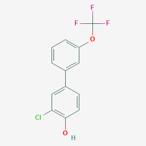 molecular formula C13H8ClF3O2 B6382023 MFCD18315775 CAS No. 1261752-50-4