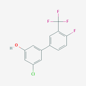 molecular formula C13H7ClF4O B6382093 MFCD18315786 CAS No. 1261928-89-5