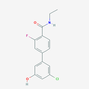 molecular formula C15H13ClFNO2 B6382108 MFCD18315792 CAS No. 1261944-32-4