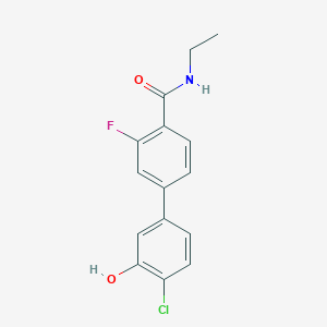 molecular formula C15H13ClFNO2 B6382111 MFCD18315791 CAS No. 1261944-25-5